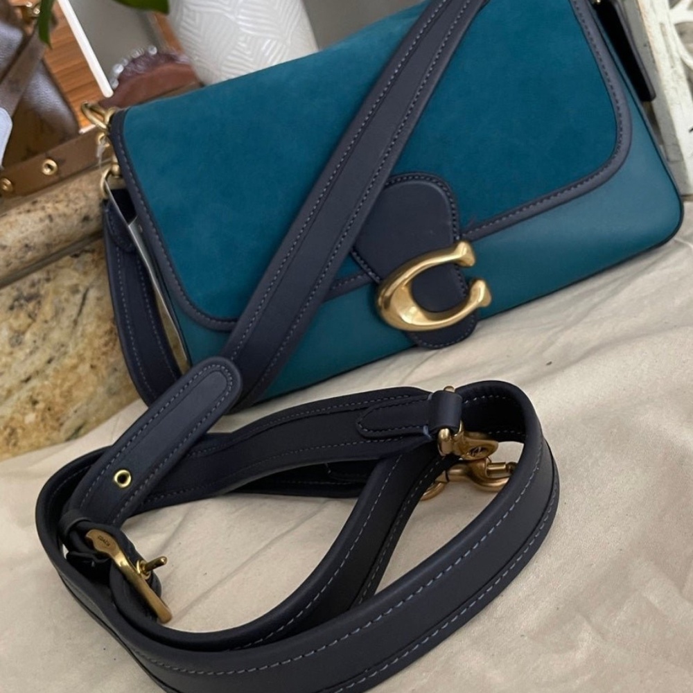 NWT Coach Soft Tabby Bag in Deep Turquoise